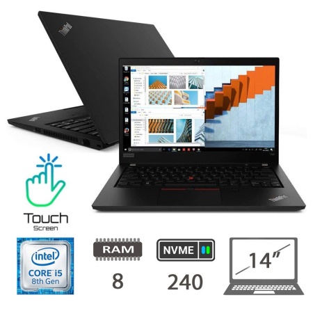 LENOVO T490 TOUCH I5-8265U/8/NVME240/14/W10P/2Y
