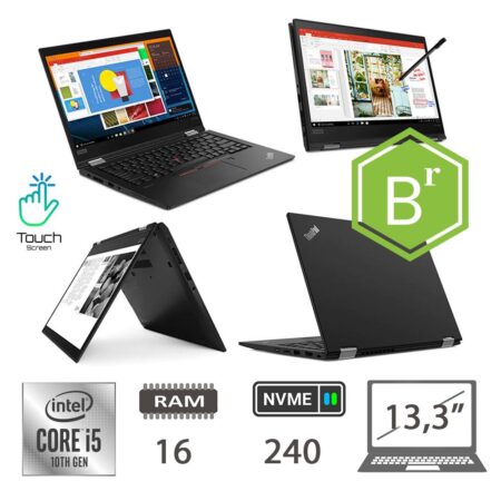 LENOVO X13 YOGA TS I5-10310U/8/NVME240/W11P/2Y B
